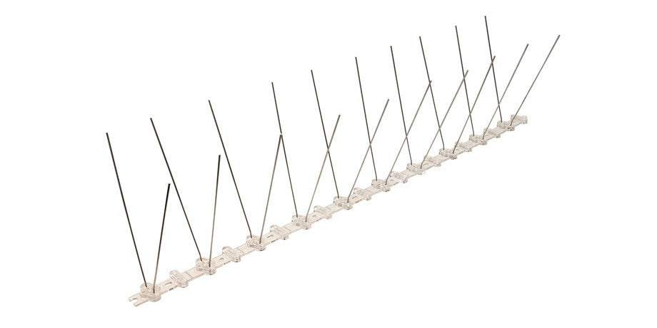 10 Meter (20 x 0,5m) Taubenspikes 2-reihig auf Polycarbonat - hochwertige Lösung für Vogelabwehr Taubenabwehr Spikes